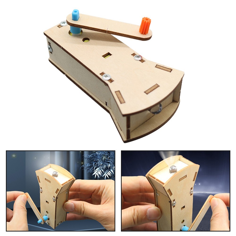 Hand Cranked Flashlight Kit for Understanding Electricity and Circuits