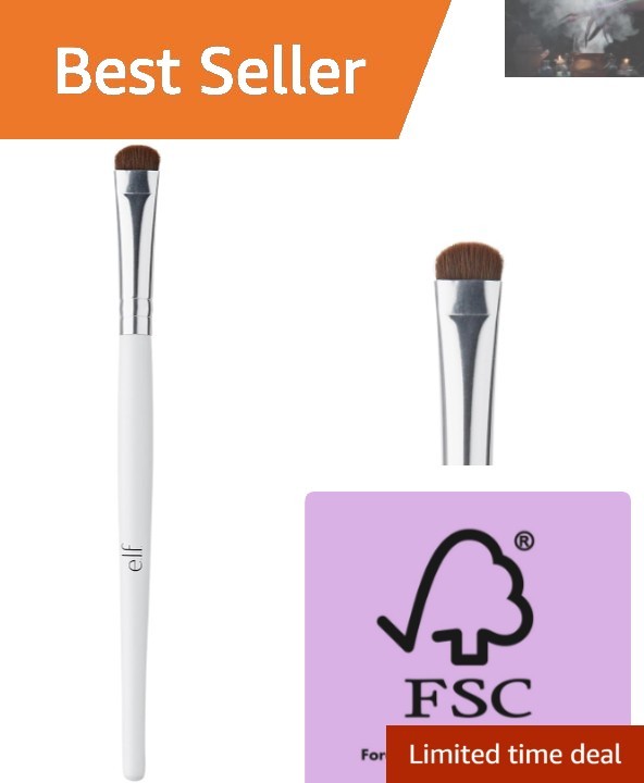 Short Curved Smudge Brush for Perfect Smoky Eye Looks -  & Cruelty-Free