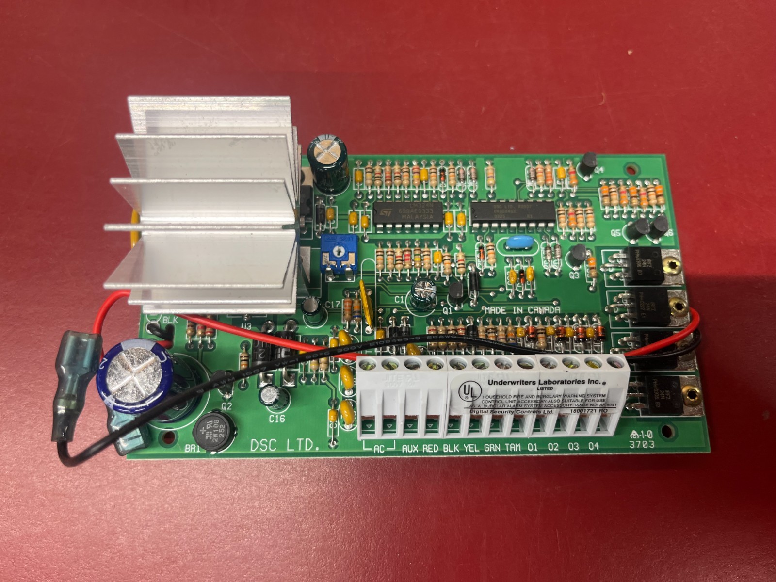 DSC PC5204 PowerSeries 1 amp power supply module w/ 4 outputs