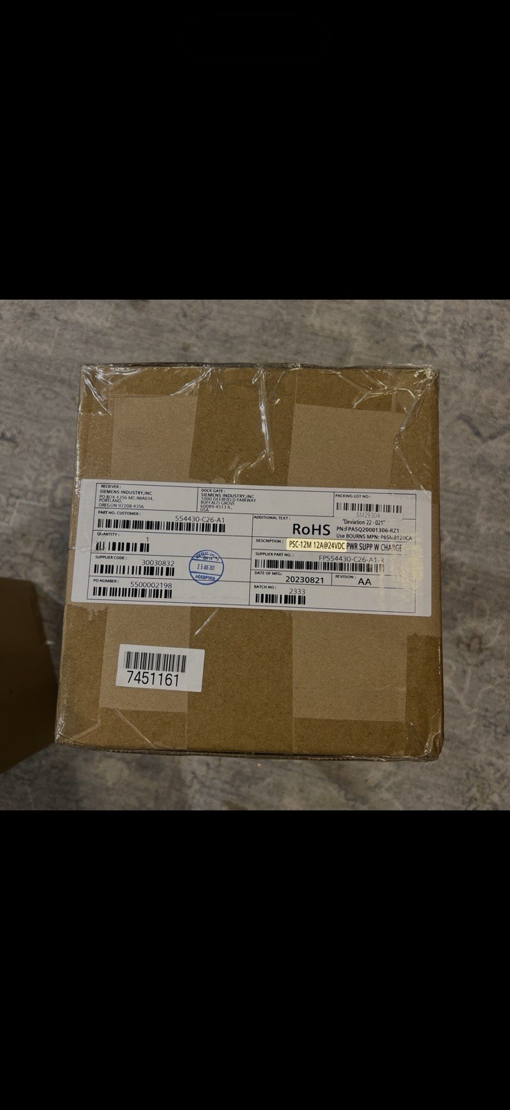 Siemens PSC-12M S54430-C26-A1 Fire alarm Power Suppy Brand New Free Shipping!