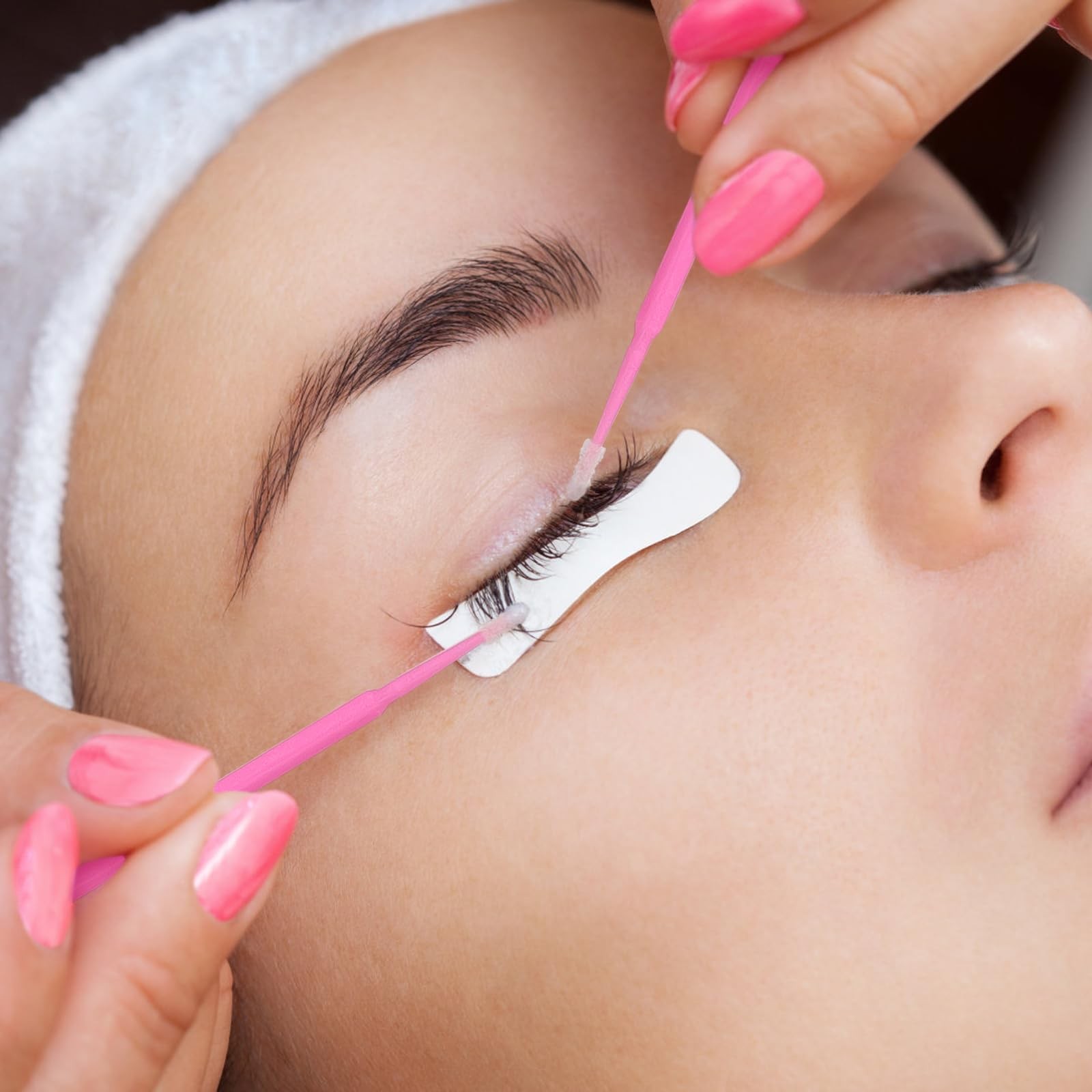 Micro Brushes, Microswabs For Eyelash Pink - normal brush - 300 pcs