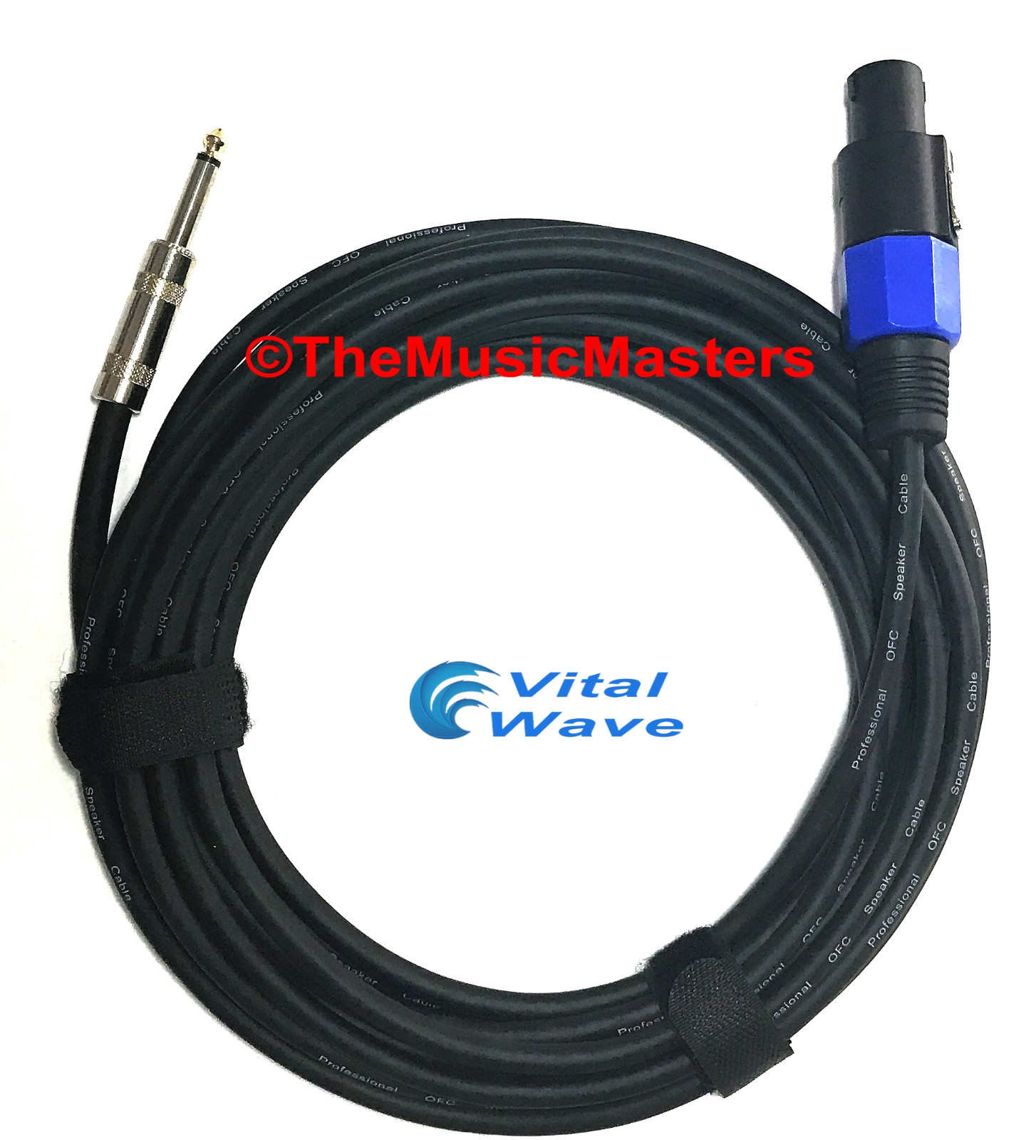 15' ft 14ga Speakon to 1/4" Male Plug SPEAKER CABLE WIRE PA DJ Pro Audio VWLTW