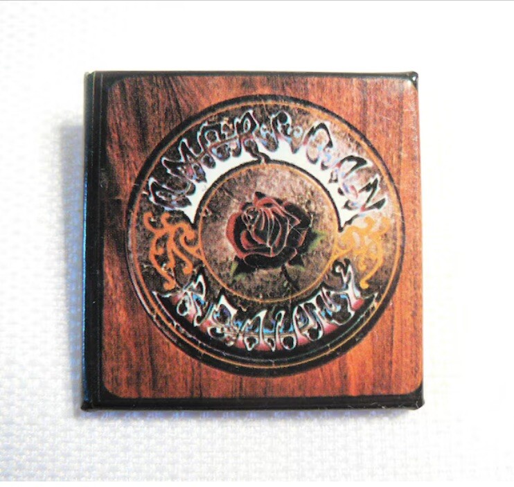 Vintage 1970s Grateful Dead - American Beauty Album (1970) Promotional Pin