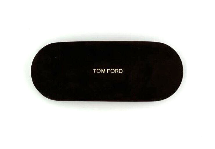 Authentic TOM FORD Velvet Brown Hard Eyeglass Case - Small