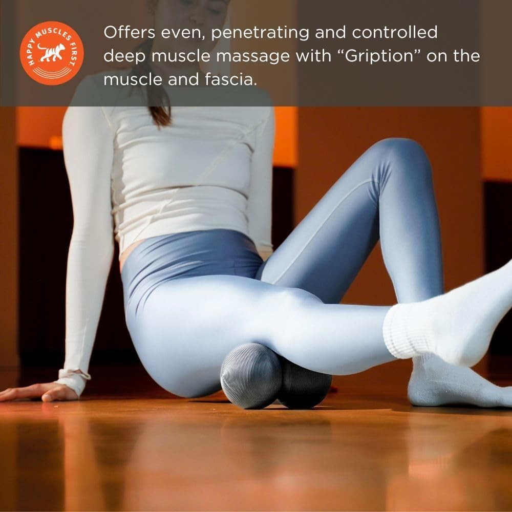 Large 8" Peanut Foam Roller - Double Ball Massage Tool for Trigger Points & Musc