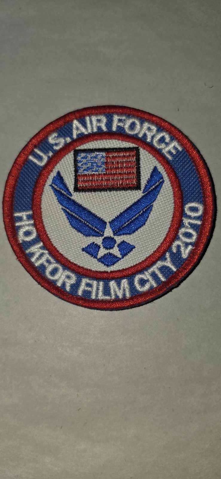 US Air Force HQ KFOR Film City 2010 Deployment Circle Patch USAF