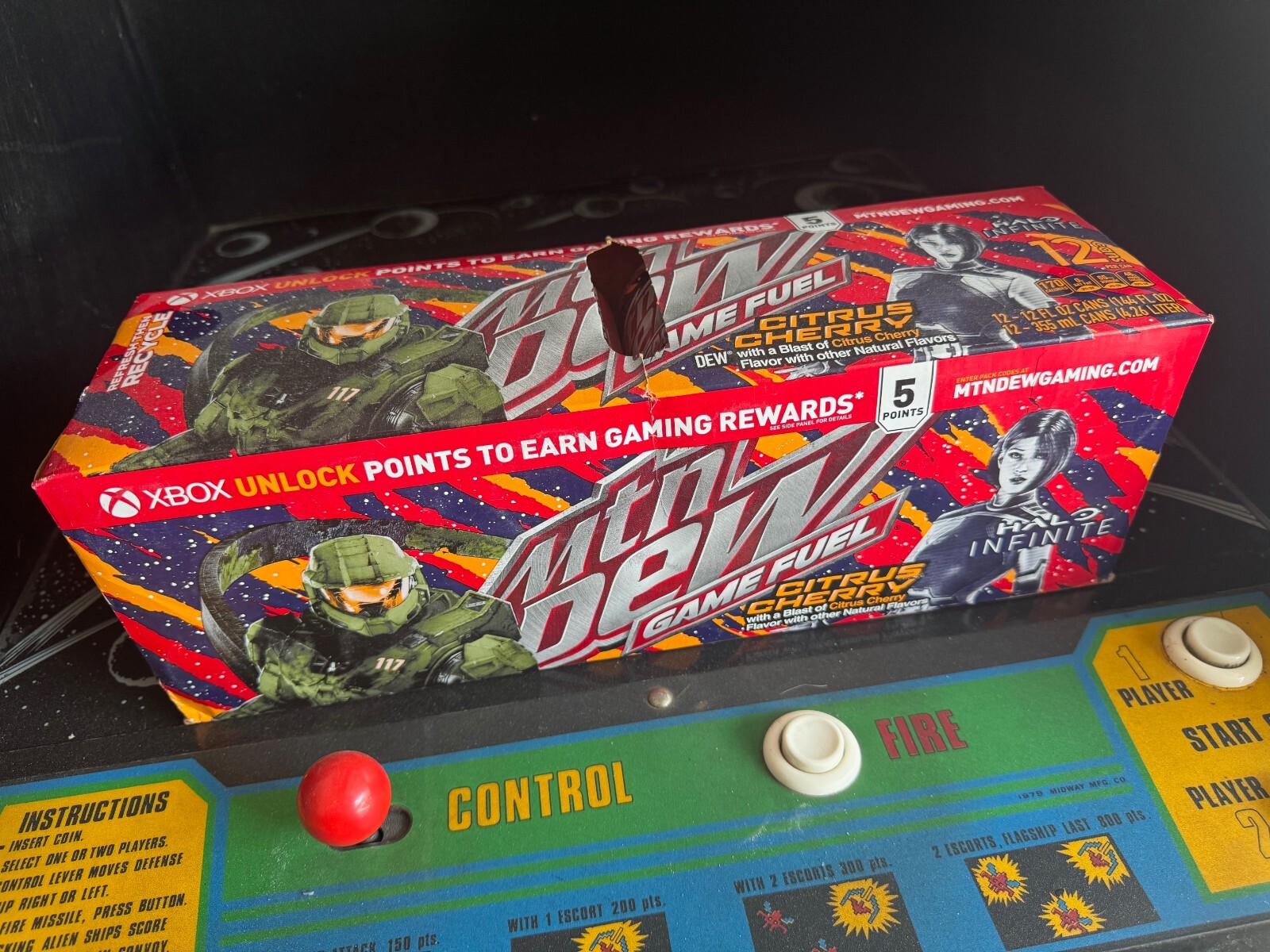 Mountain Dew Game Fuel Citrus Cherry (Halo Infinite, 2023) 12 Pack Cans Unopened