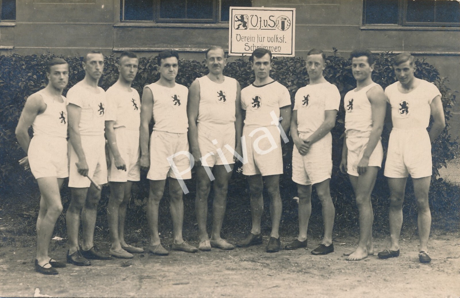 Photo WW II Association For Folk Swimming V.F.V.S. Lion K1.91
