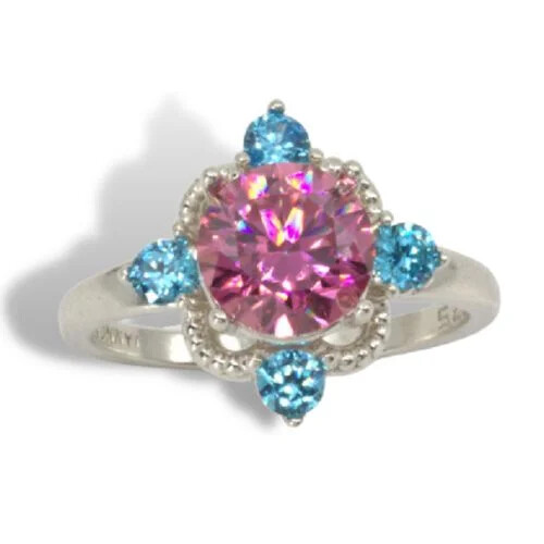 Round Accented Milgrain Pre-notched Ring Mounting