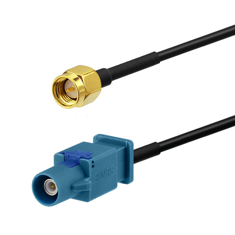 Car GPS Antenna Adapter Convertor Cable,Fakra Z Male to SMA Male Cable 30cm
