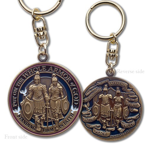 Whole Armor of God Key Chain with Swivel