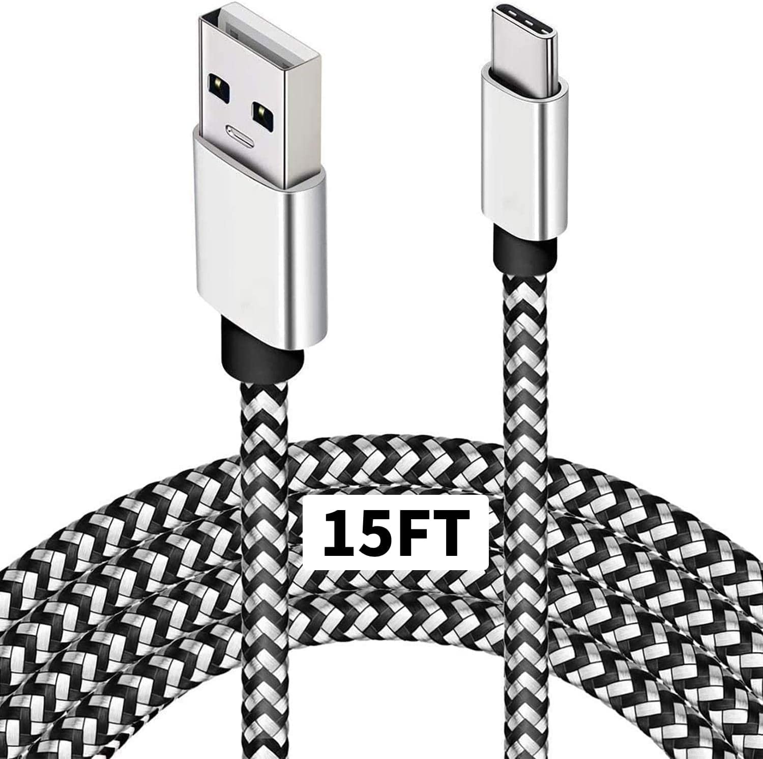 Type C Charger Cable,15FT Long USB A to C Cable Compatible with Google Pixel