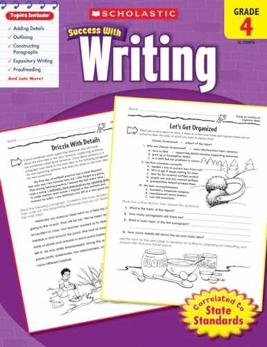 Scholastic Success With Writing: Grade 4 - Paperback, by Scholastic - Very Good