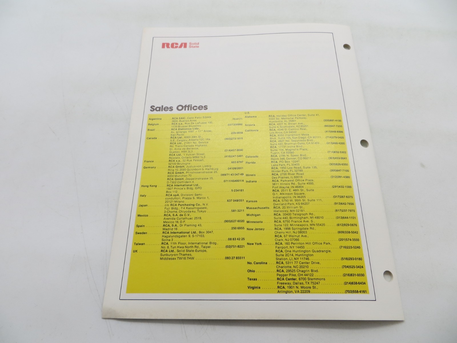 RCA COSMAC Microboard Computer Systems Vintage Tech Data Sheet CMB-250