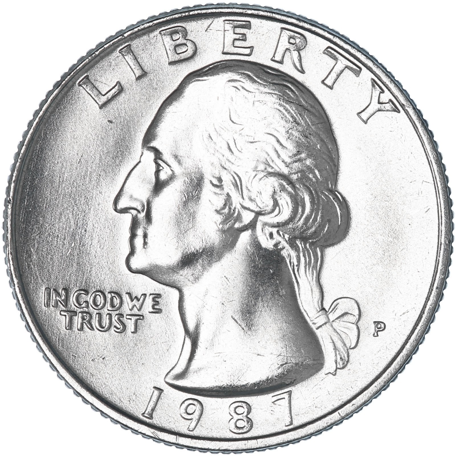 1987 P Washington Quarter BU US Coin