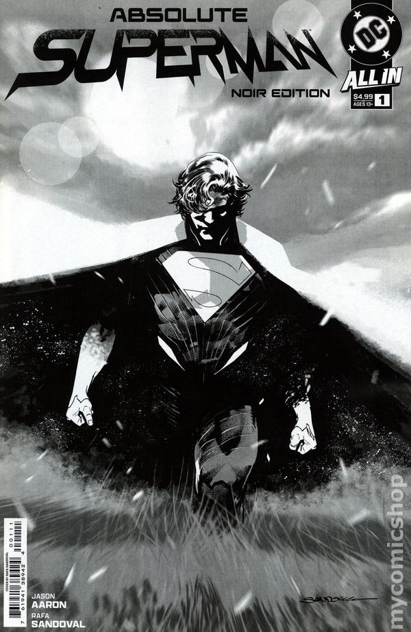 Absolute Superman 1NOIR.A NM 2025 Stock Image