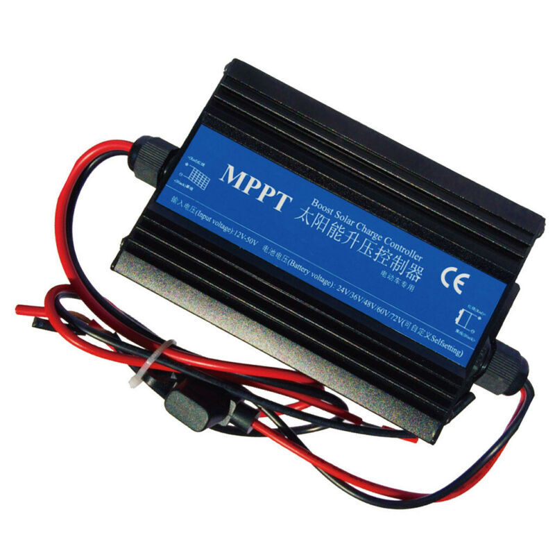 MPPT Boost Solar Panel Battery Regulator Charger Controller 24V-72V Blue