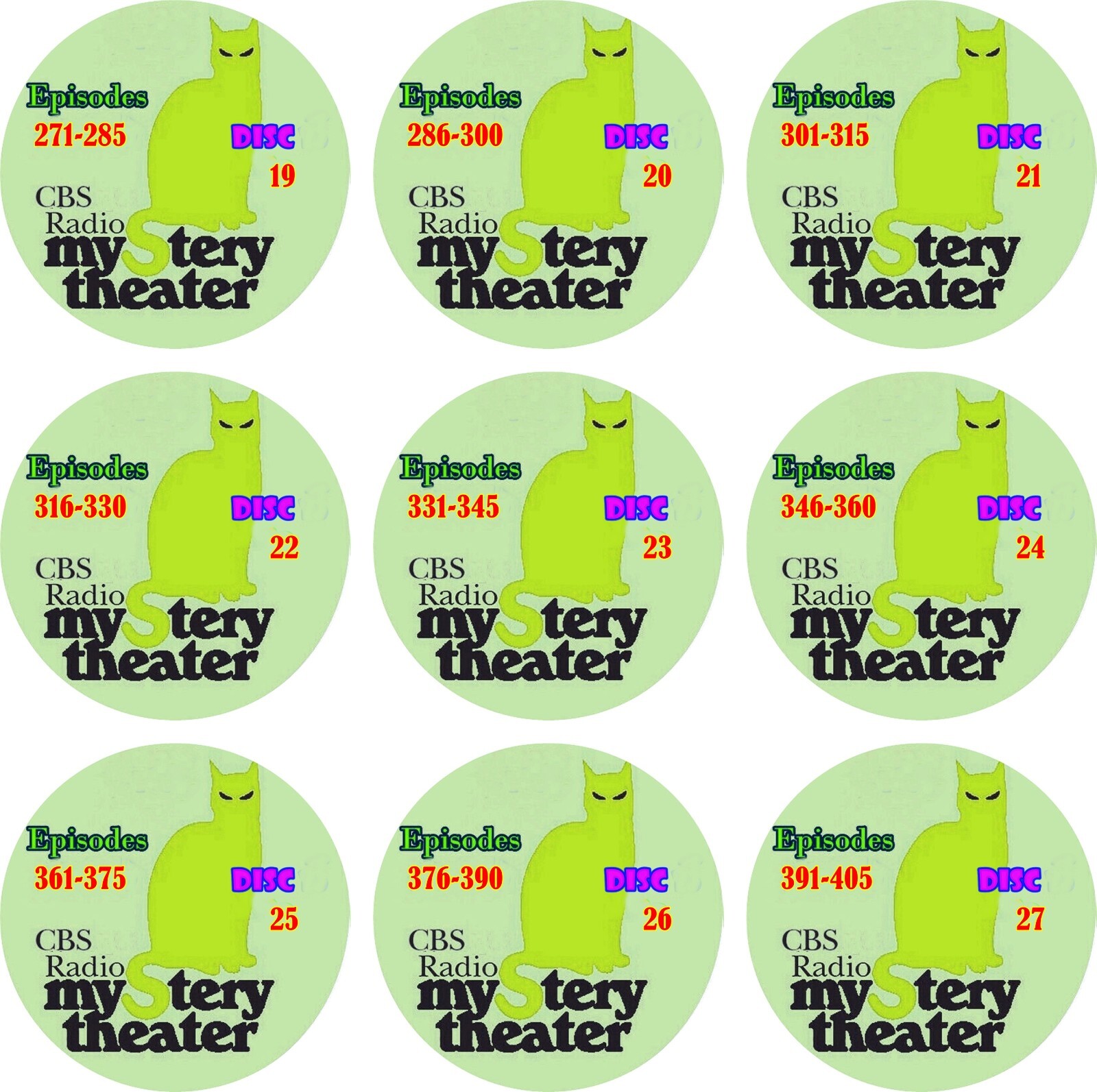 CBS RADIO MYSTERY THEATER (VOLUME 3) 135 episodes Mp3 (Check Player) CD Audio