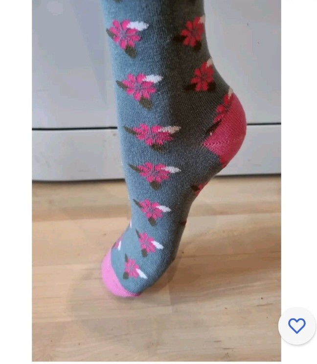 Ladies Three Pack Floral Socks 3-6.5