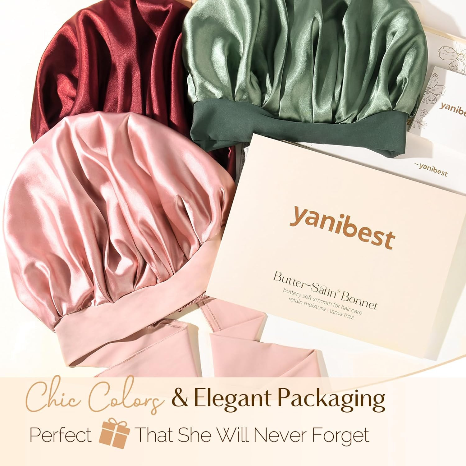Adjustable Silk Bonnet for Sleeping Women Double Layer Satin Bonnet Reduce Frict