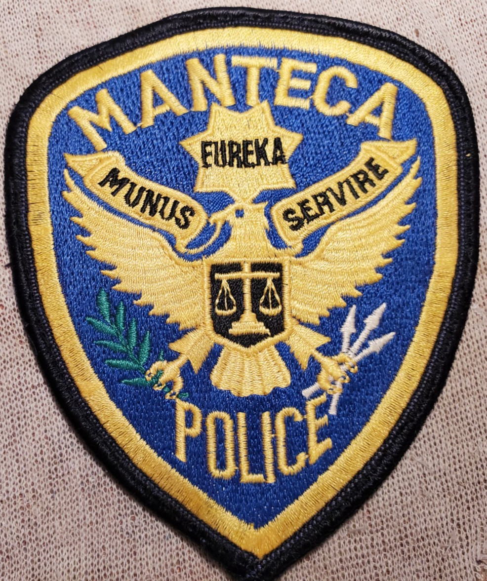 CA Manteca California Police Shoulder Patch