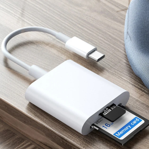 USB C SD Card Reader for Iphone 15 16/Ipad/Macbook/Mac,Type C Memory Trail Camer