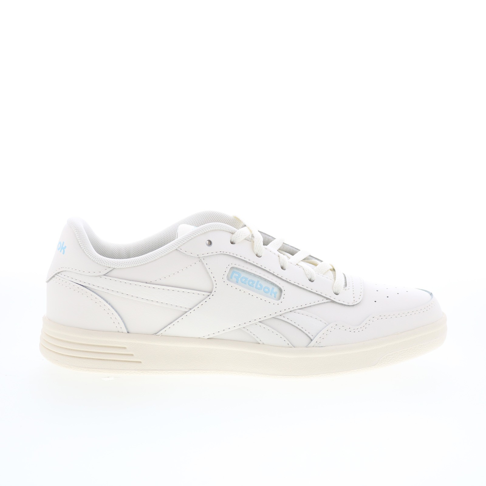 Reebok Court Advance Womens Beige Leather Lace Up Lifestyle Sneakers Shoes