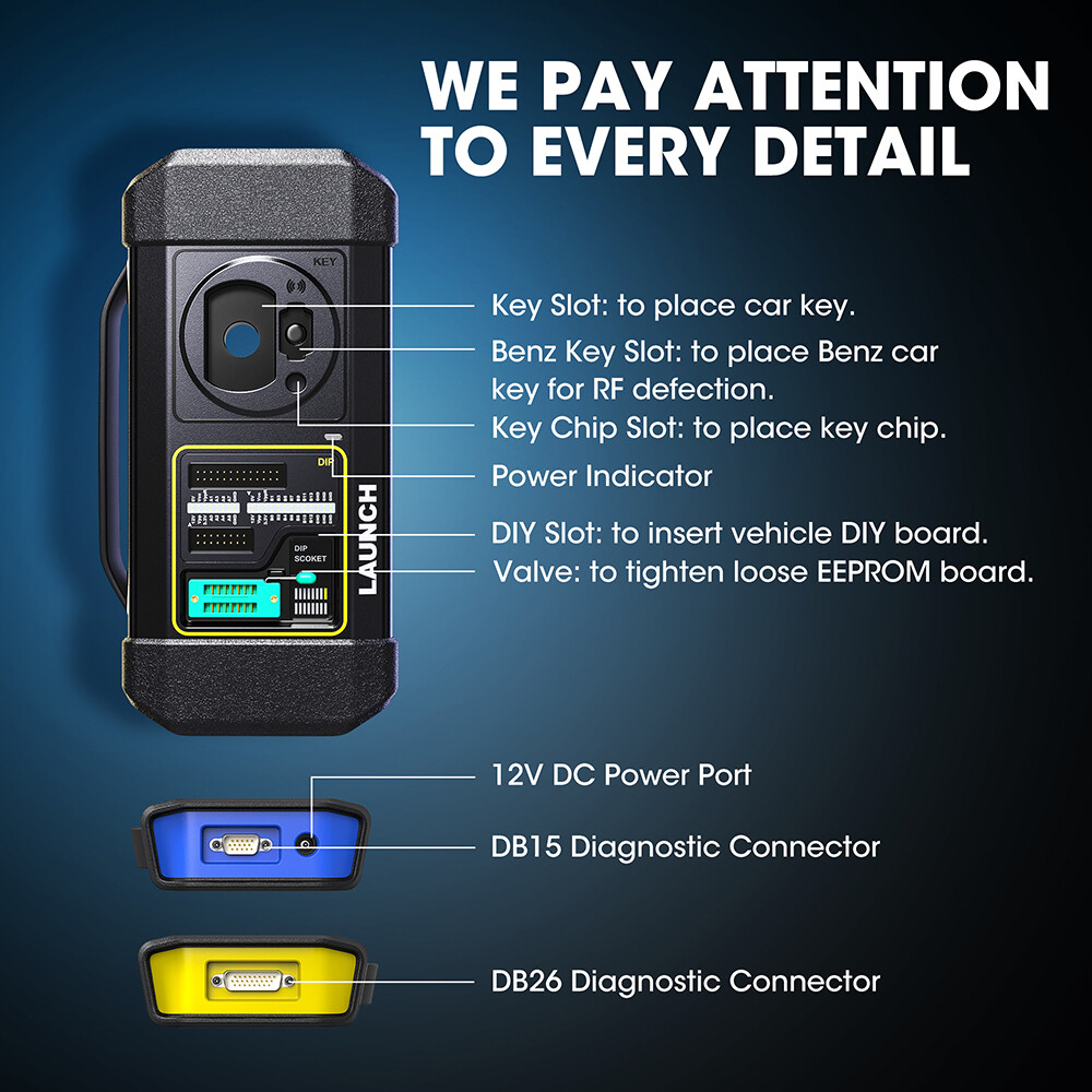 Launch X-Prog 3 Advanced Immobilizer & Key Programmer for X431 V PRO 5 PAD V VII
