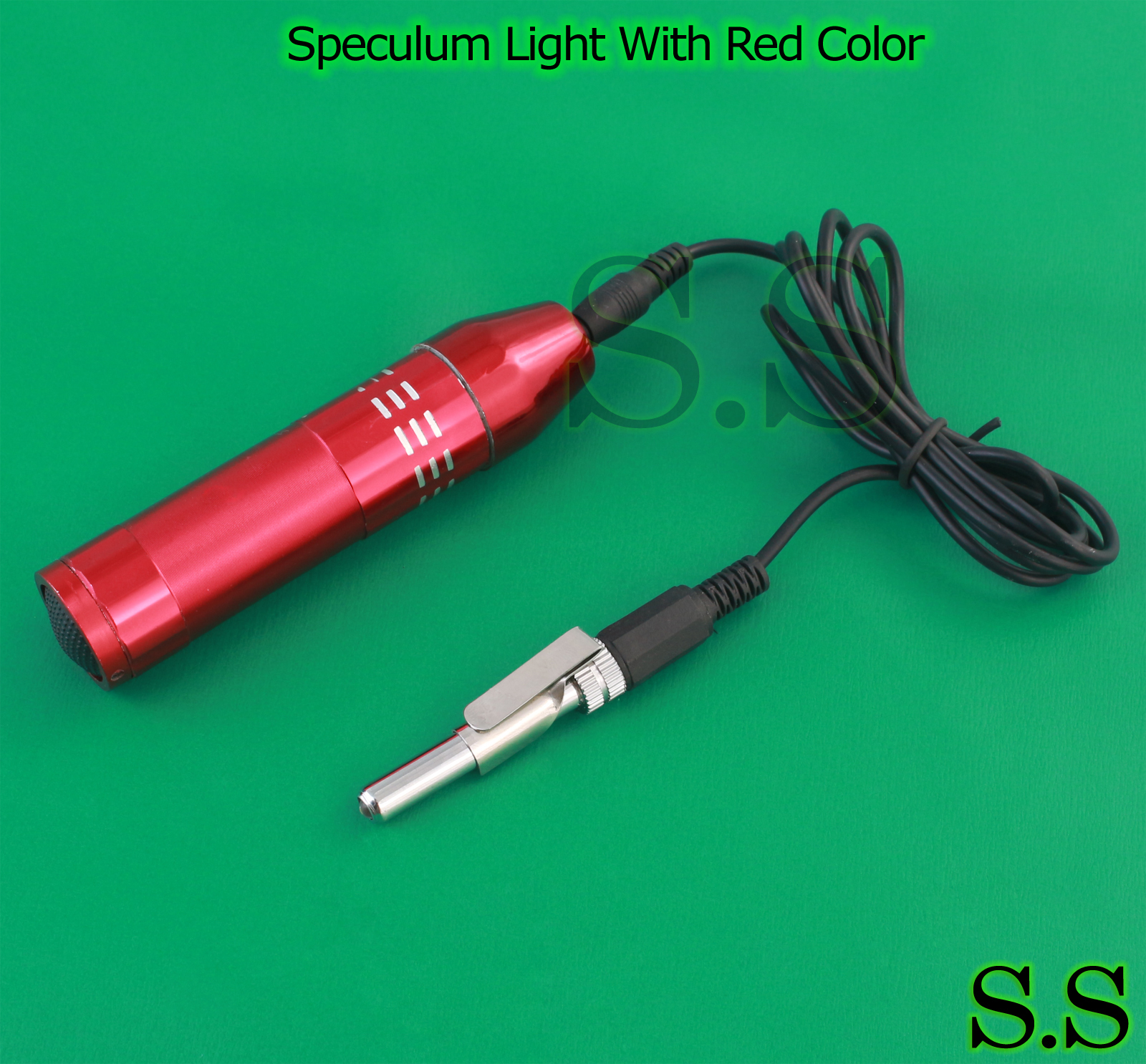 Speculum Light Stainless Steel Handle With Red Color,SL-001