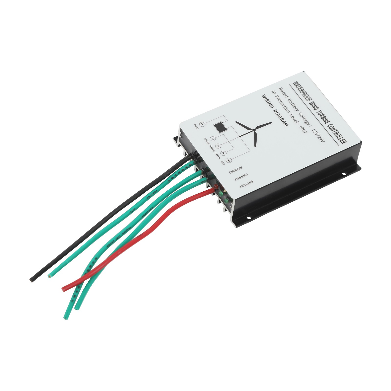 100 W Wind Turbine Generator DC 12V Hybrid Controller Windmill Kit 42.65ft/s