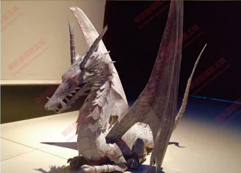 Dragon Paper Model DIY Models & Kits 30CM