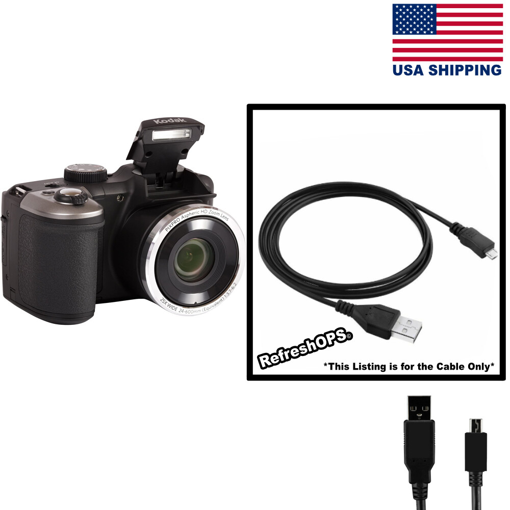 Kodak PIXPRO Astro Zoom AZ251 Cámara USB Cable Transfer Cord Replacement