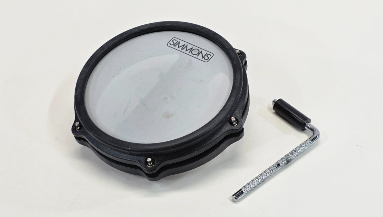 Simmons T50PAD8S 8in Dual Zone Drum Pad with L Rod