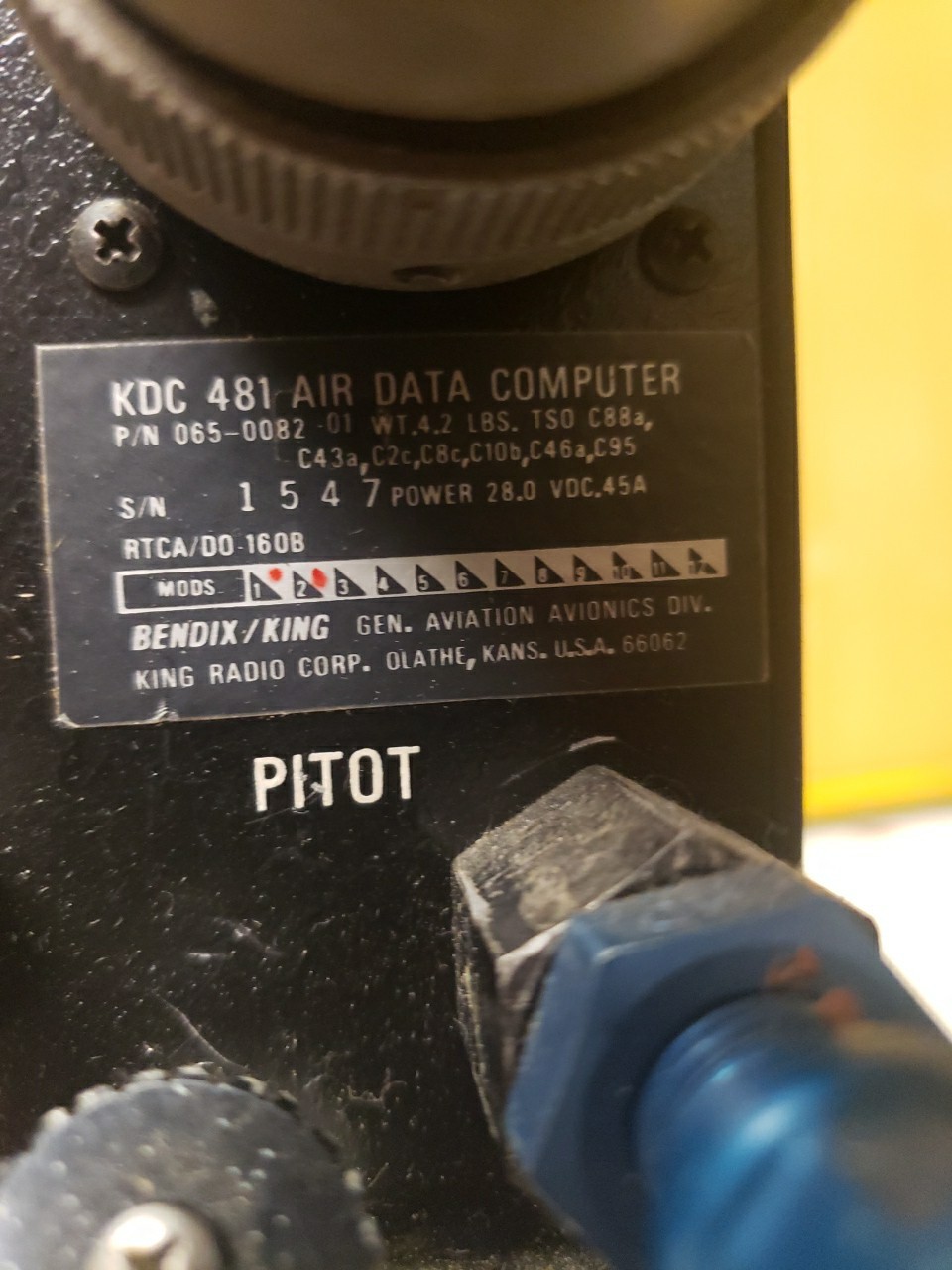 KDC 481 AIR DATA COMPUTER P# 065-0072-01