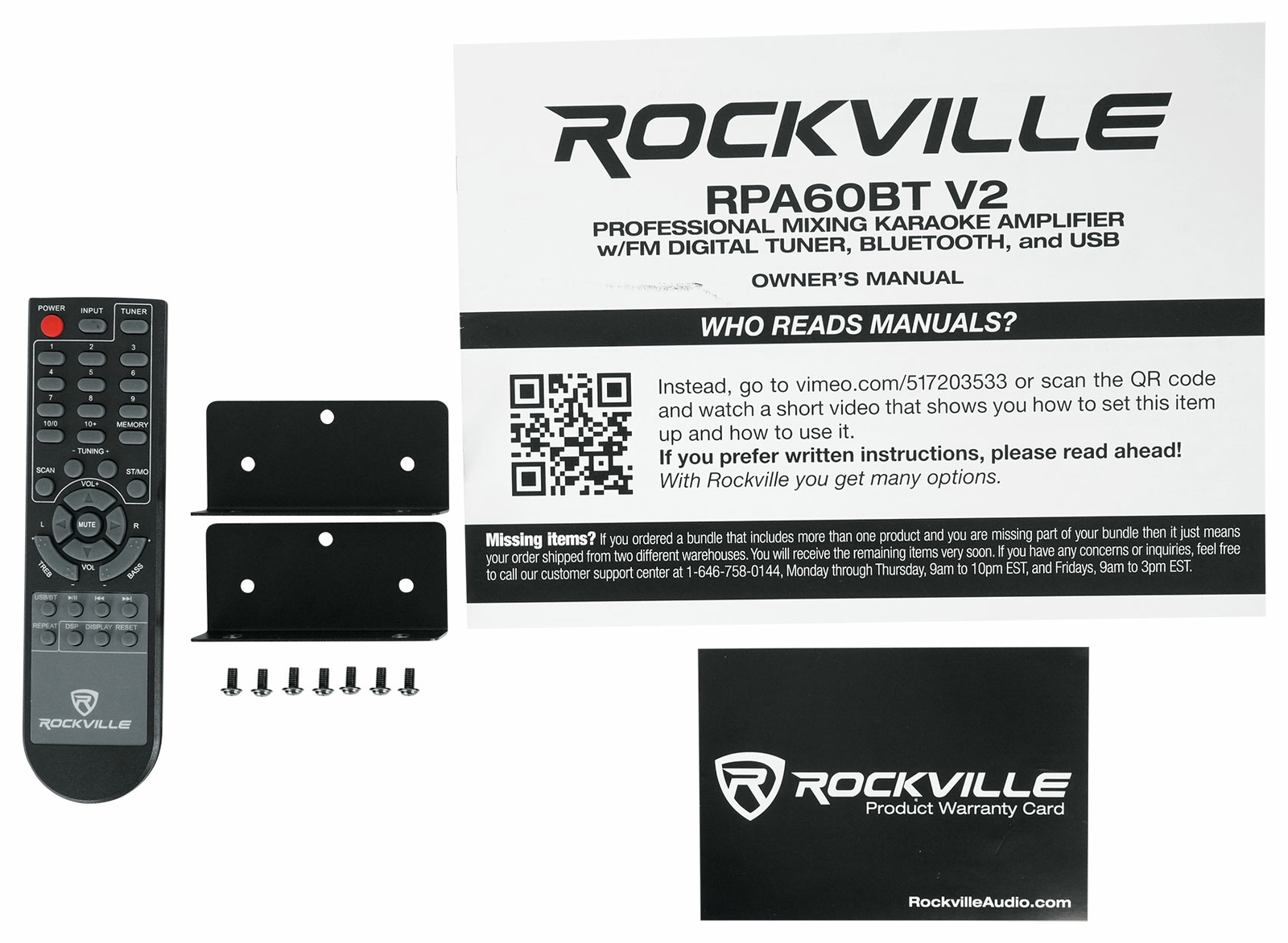 Rockville RPA60BT Home Theater Bluetooth Receiver + 10 Band Graphic Equalizer