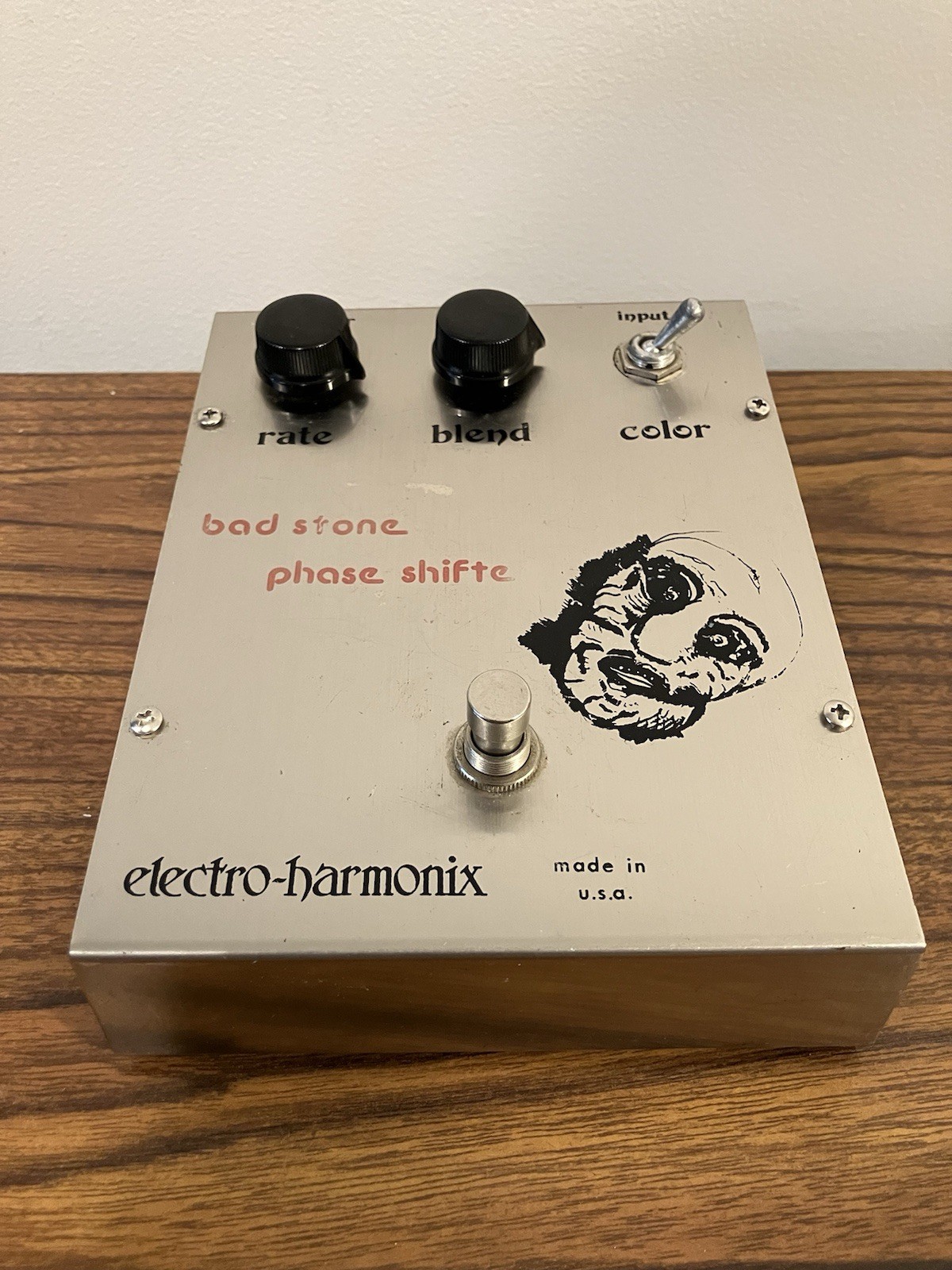 Electro Harmonix Bad Stone Phase Shifter Mummy Face Vintage Effects Pedal