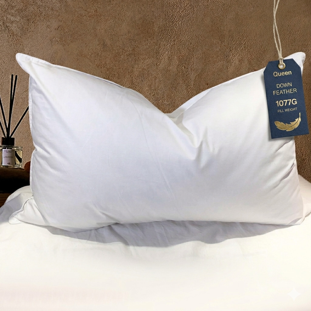 Goose Down Feather Pillows Queen Size - Hotel Collection Bed Pillows