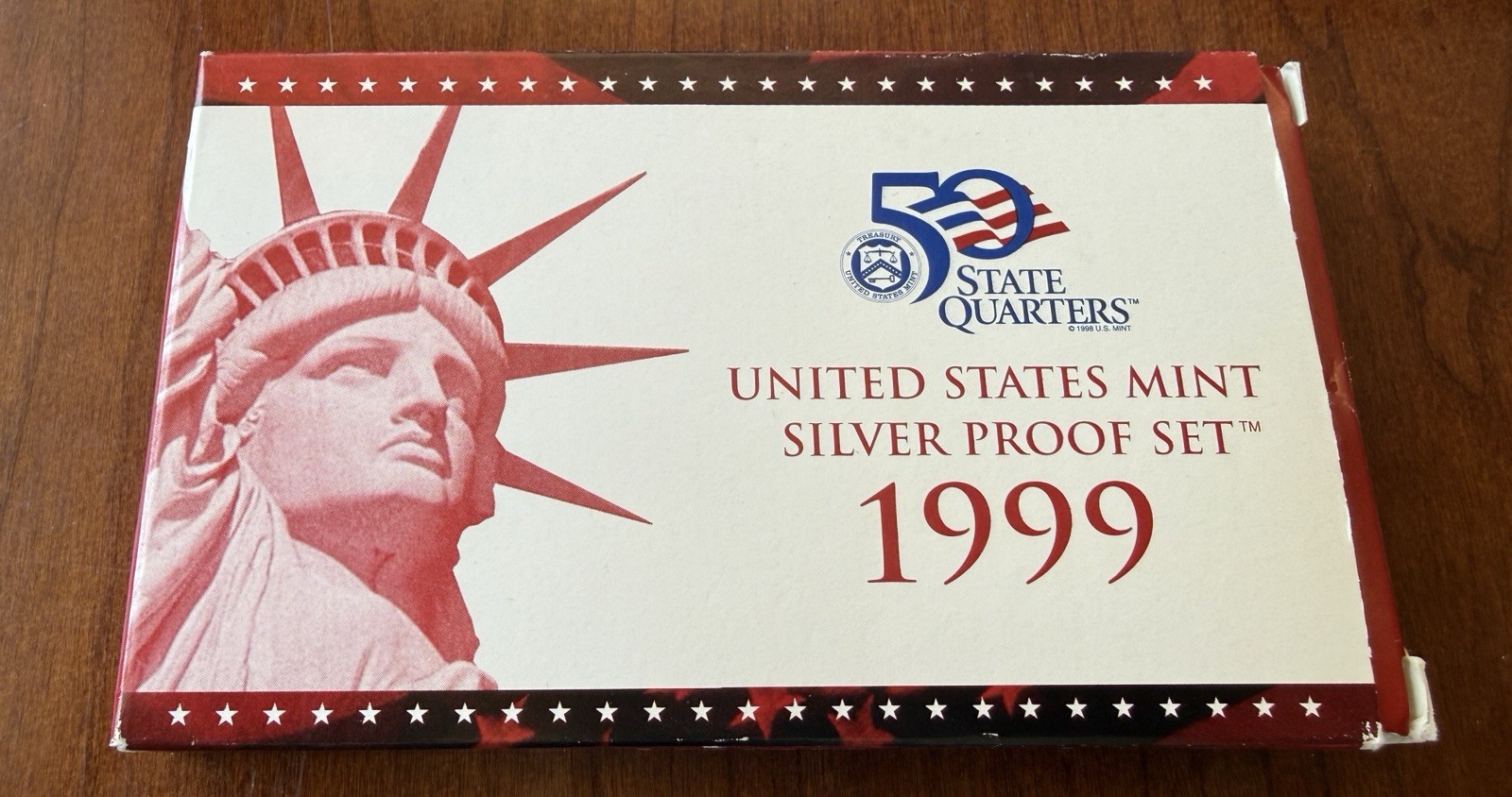 1999 United States Silver Proof Set - 9 Coins Including Statehood Quarters