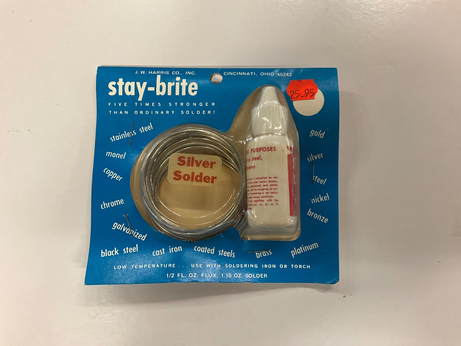 Harris Stay Brite Silver  Solder & Stay Clean Liquid Flux Kit Vintage Slot Car