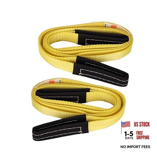 XSTRAP 2PK 8FT Lift Sling Web Strap/Wear Guard End () 2pk 1''x8'