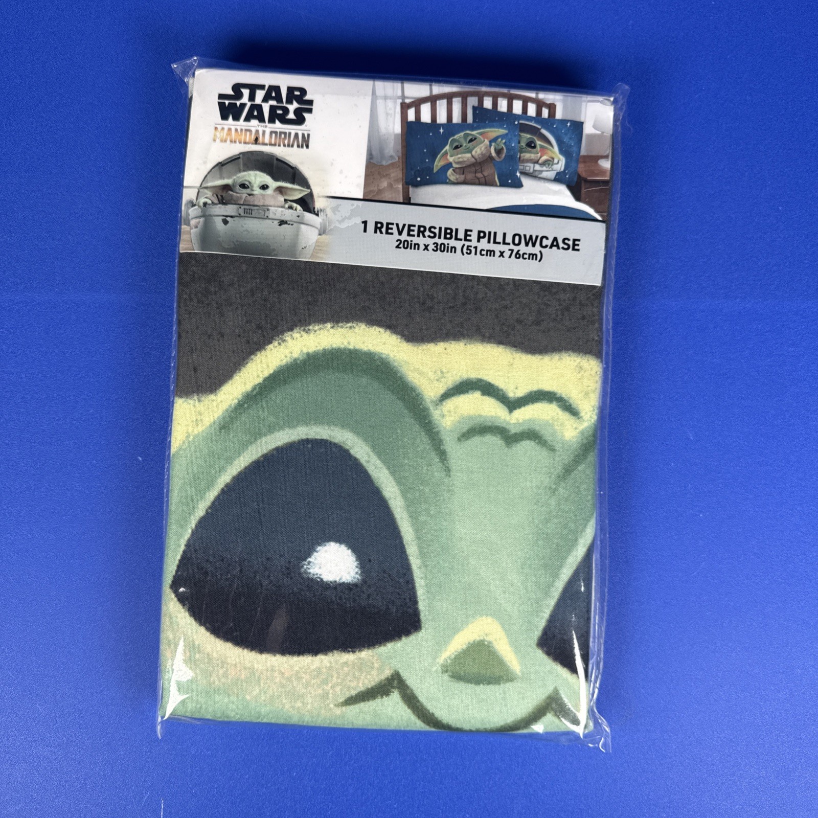 Star Wars - The Mandalorian - THE CHILD - Reversible Pillowcase - 20" x 30" -NEW