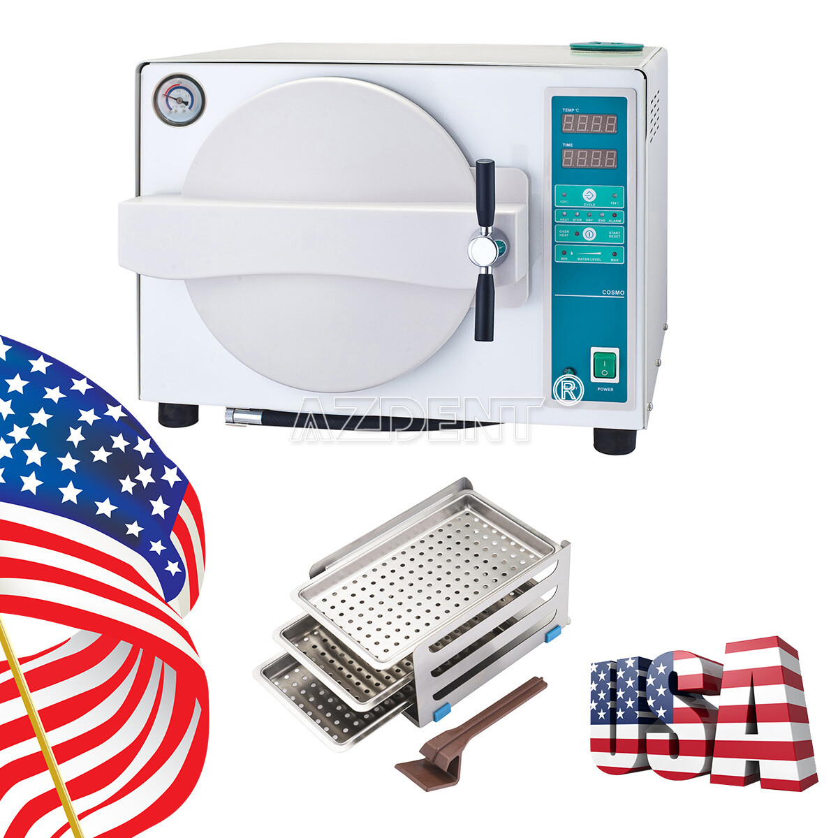 18L Medical Dental Autoclave Steam Sterilizer Sterilization with Drying Function