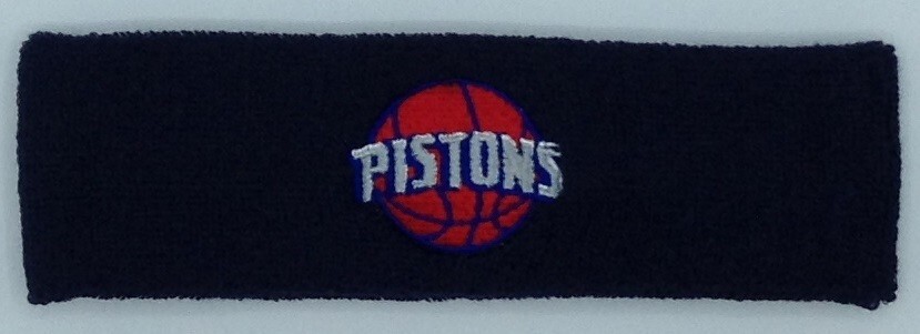 NBA Detroit Pistons Sweat Band Head Band NEW!
