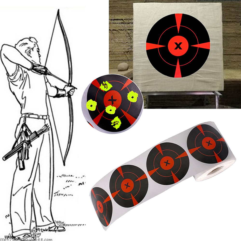 Splatter Target Stickers 3" Self-Adhesive Reactive Targets Paper for Shooting