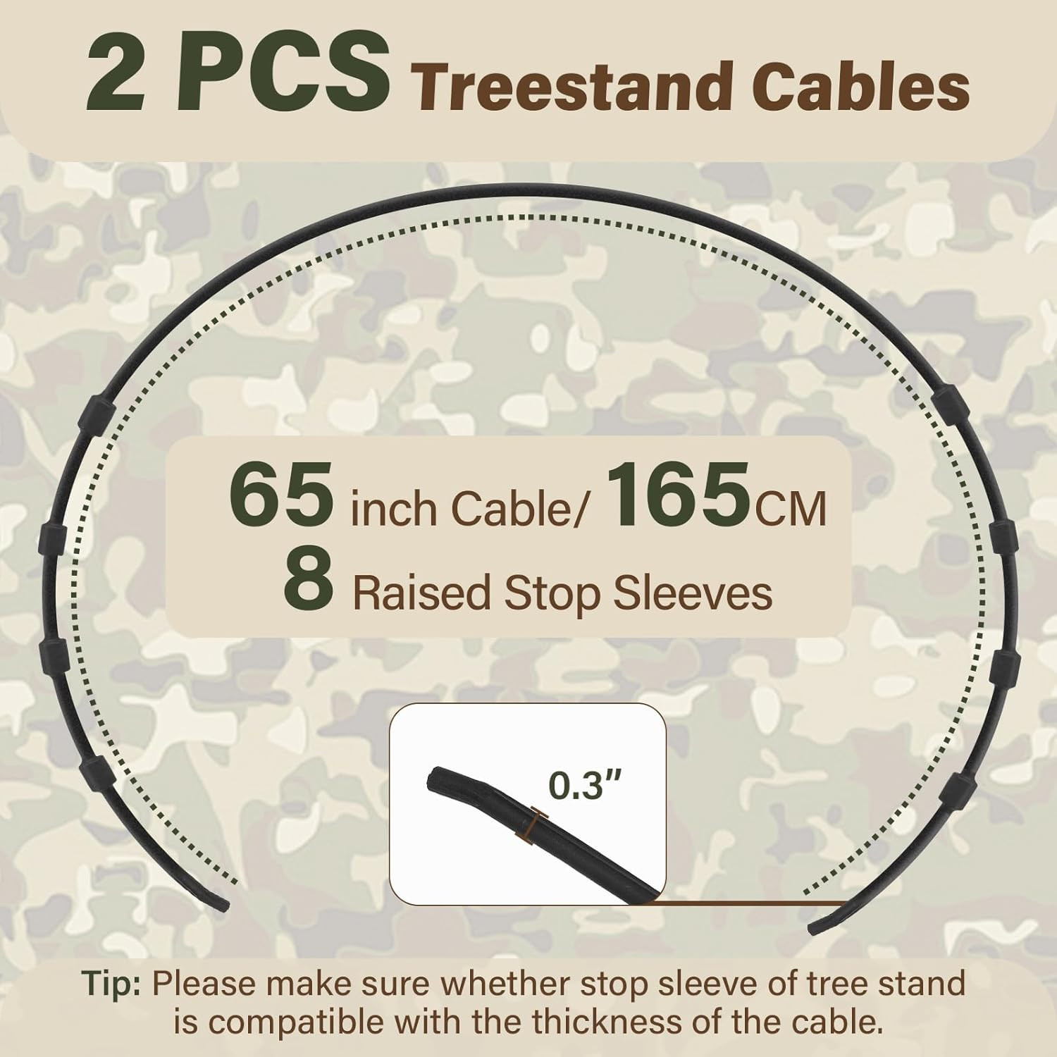 Climbing Tree Stand Replacement Cables for Summit Climber 65 Hang on Climber