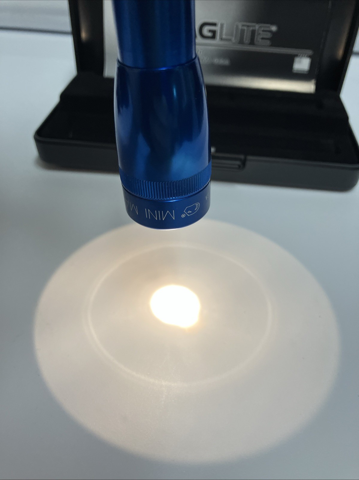 Blue Mini MagLite with Case & Batteries Great Gifts