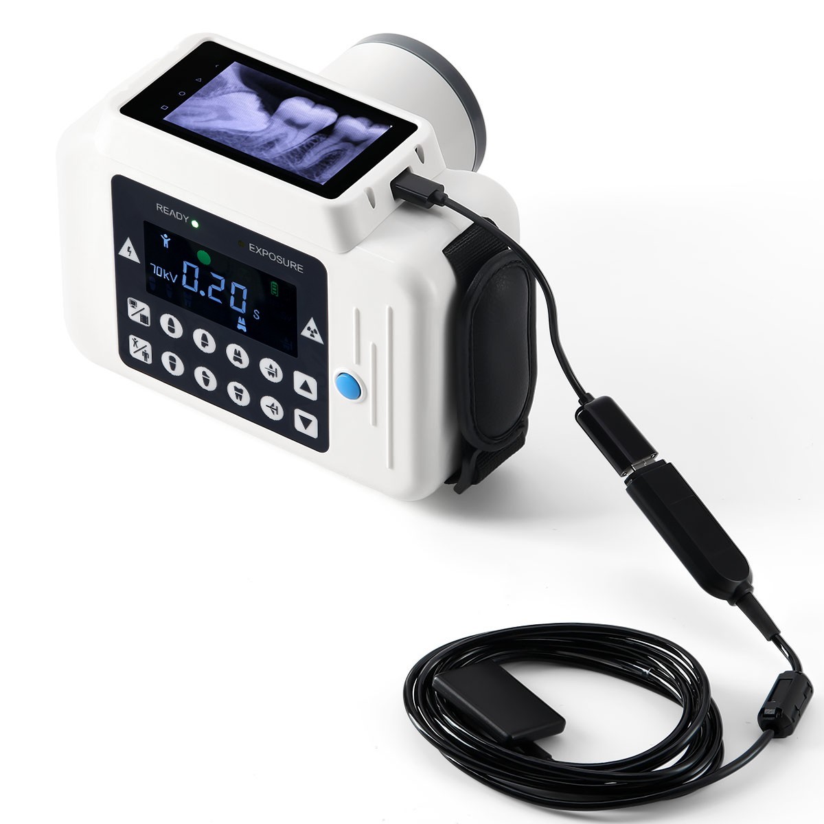 Dental X Mobile Ray Machine Unit Digital Imaging System+Sensor 2.0 no Shield