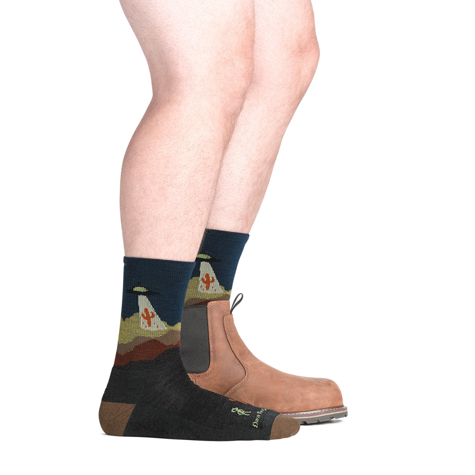 Darn Tough 5051 Charcoal Men's Spaced Out Micro Crew Lightweight Hiking Socks