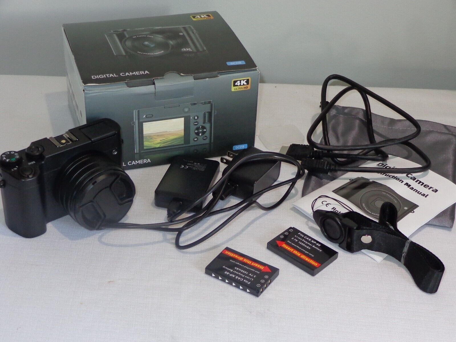 4K Digital Camera DC218 16X Zoom Package in Box