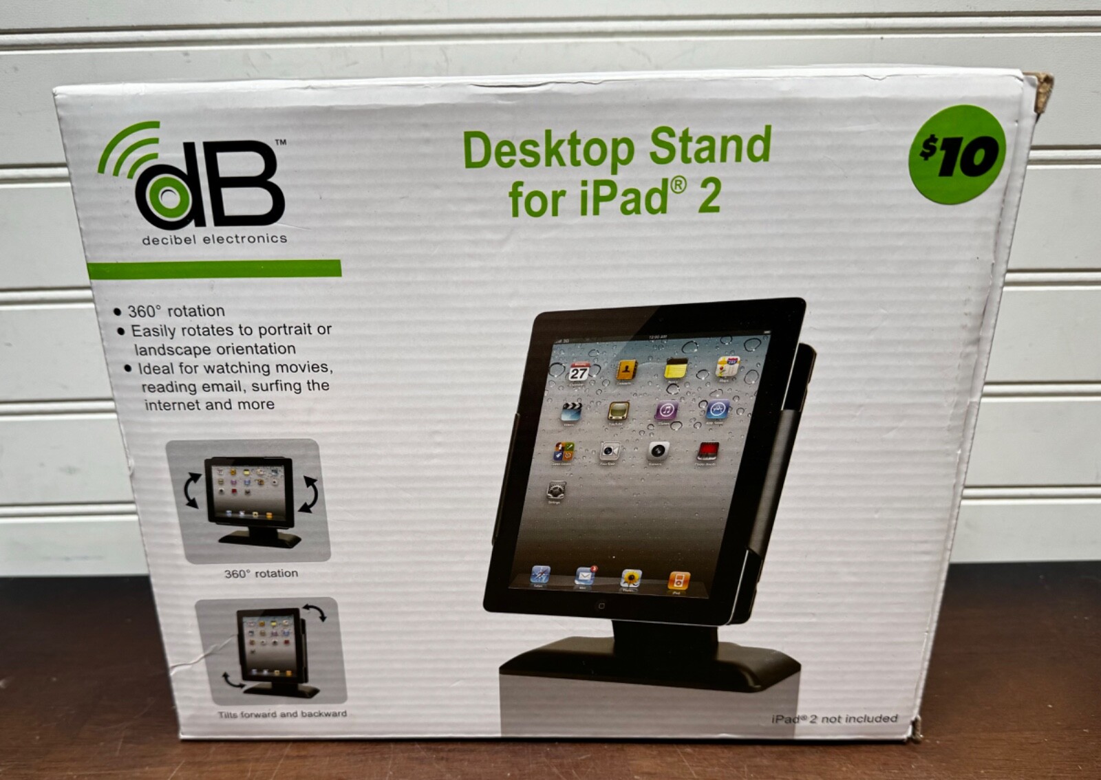 NEW dB Desktop Stand For iPad and iPad 2 360 Rotation (New in Box)